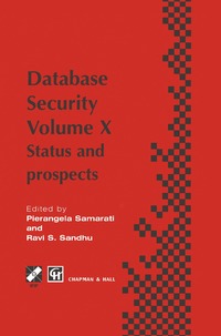 bokomslag Database Security X