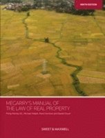 Philip Rainey, Piers Harrison, Daniel Dovar - Megarry's Manual of the Law of Real Property, Häftad