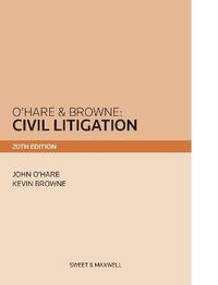 bokomslag O'Hare & Browne: Civil Litigation