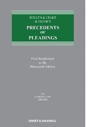 bokomslag Bullen & Leake & Jacob's Precedents of Pleadings