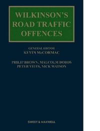 bokomslag Wilkinson's Road Traffic Offences