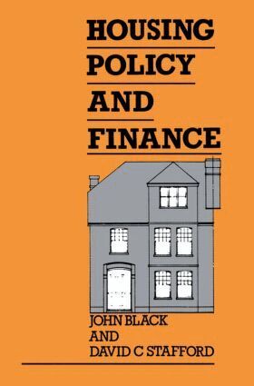 John Black, David Stafford - Housing Policy and Finance, Inbunden