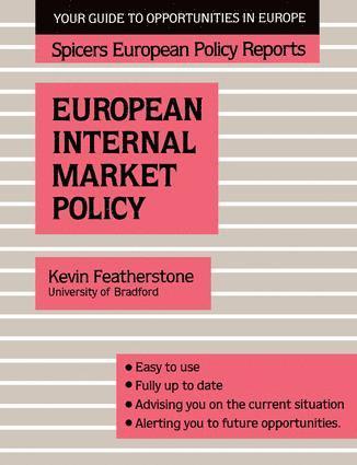 bokomslag Spicers;Europ Internal Mar Pol