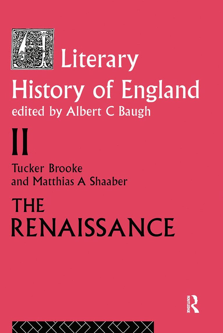 T. Brooke, M.A. Shaaber, M. a. Shaaber, M. A. Shaaber - Literary History of England, Häftad