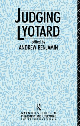 Andrew Benjamin - Judging Lyotard, Häftad