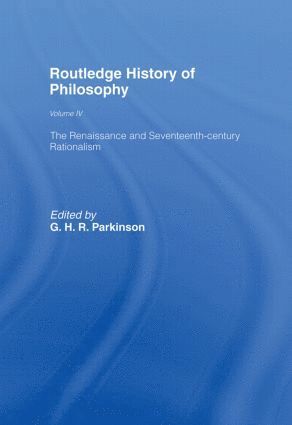 bokomslag Routledge History of Philosophy Volume IV