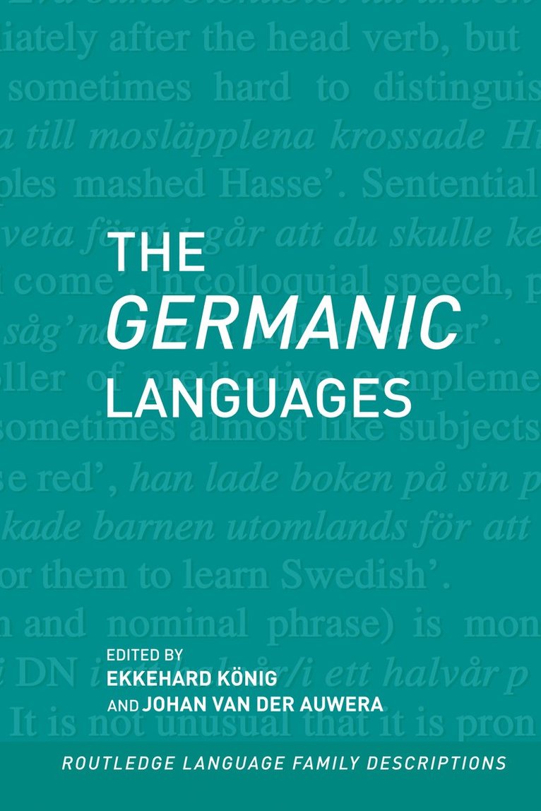 Germanic Languages 1