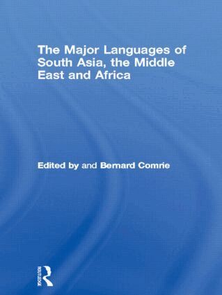 Bernard Comrie - Major Languages of South Asia, the Middle East and Africa, Häftad
