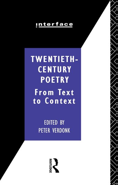 Peter Verdonk - Twentieth-Century Poetry, Häftad