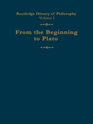 C. C. W. Taylor - Routledge History of Philosophy Volume I, Inbunden