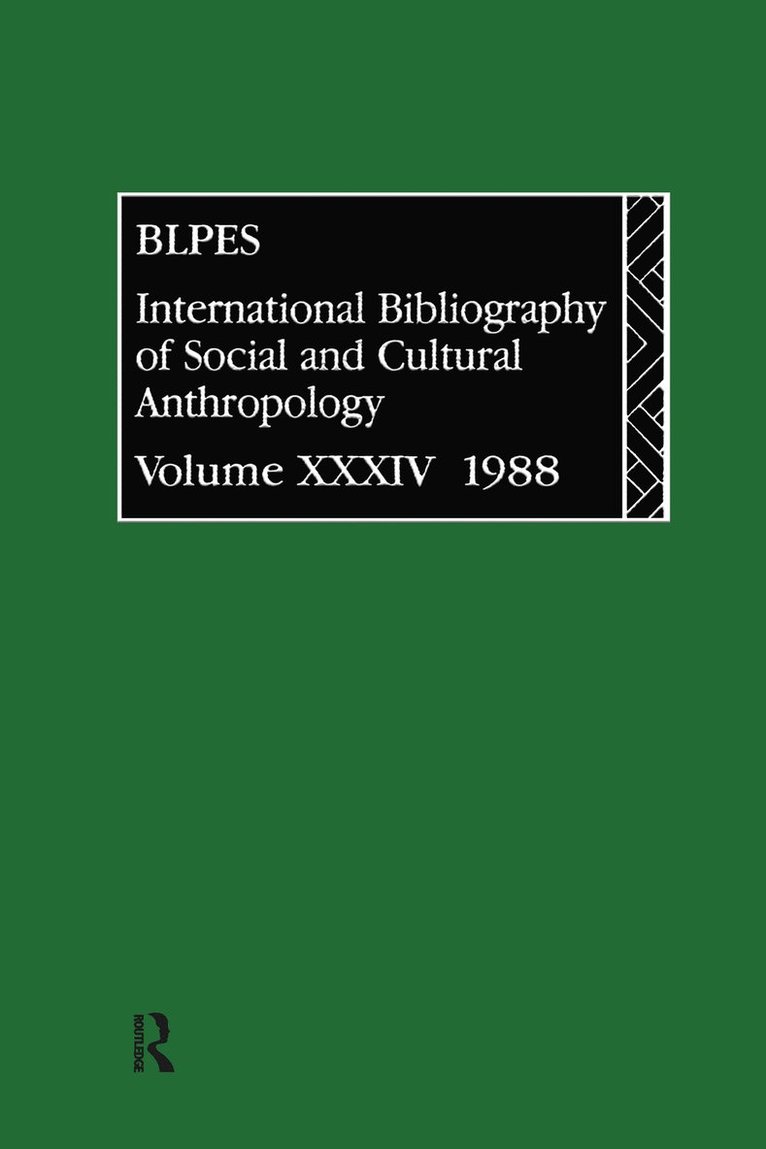 IBSS: Anthropology: 1988 Vol 34