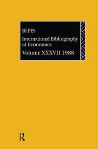 bokomslag IBSS: Economics: 1988 Volume 37