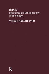 bokomslag IBSS: Sociology: 1988 Vol 38