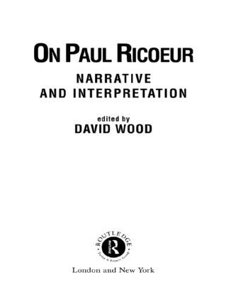 David Wood - On Paul Ricoeur, Inbunden
