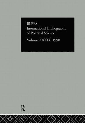 British Library of Political and Economic Science, British Library of Political and Economi - IBSS: Political Science: 1990 Vol 39, Inbunden