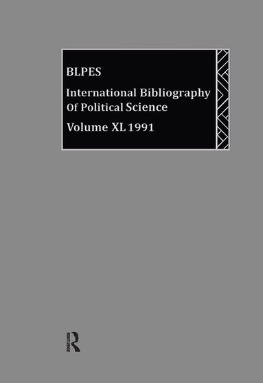 British Library of Political and Economic Science - IBSS: Political Science: 1991 Vol 40, Inbunden
