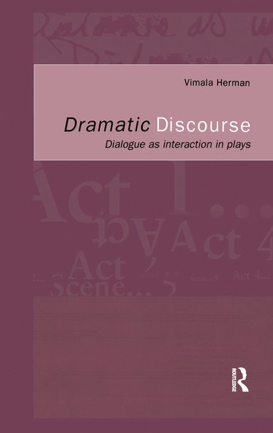 bokomslag Dramatic Discourse