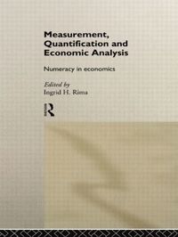 bokomslag Measurement, Quantification and Economic Analysis
