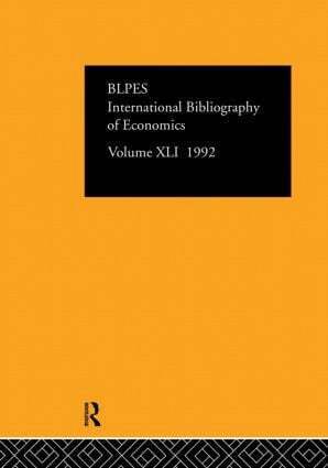 British Library of Political and Economic Science - IBSS: Economics: 1992 Vol 41, Inbunden