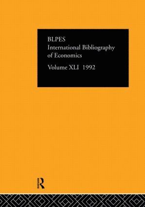 British Library of Political and Economic Science, British Library of Political and Economi - IBSS: Economics: 1992 Vol 41, Inbunden