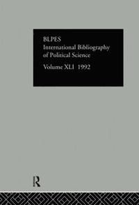 bokomslag IBSS: Political Science: 1992 Vol 41
