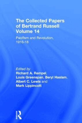 Bertrand Russell, Louis Greenspan, Beryl Haslam, Albert C. Lewis, Mark Lippincott, Richard A. Rempel - Collected Papers of Bertrand Russell, Volume 14, Inbunden