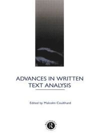 bokomslag Advances in Written Text Analysis