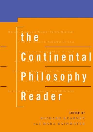 Richard Kearney, Mara Rainwater - Continental Philosophy Reader, Häftad