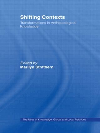 Marilyn Strathern - Shifting Contexts, Häftad