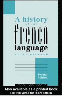 A History of the French Language 1