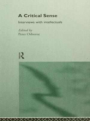 A Critical Sense 1