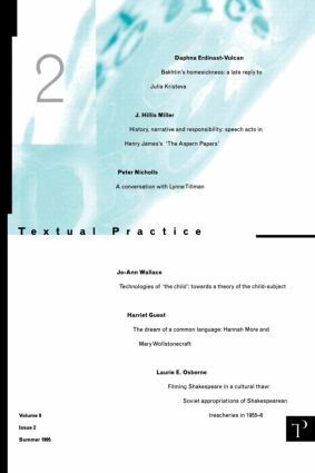 Lindsay Smith, Alan Sinfield, Jean Howard - Textual Practice, Häftad