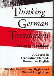 bokomslag Thinking German Translation: Teacher's Handbook