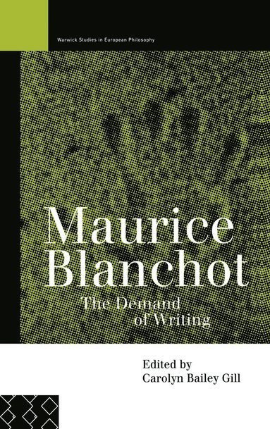 bokomslag Maurice Blanchot