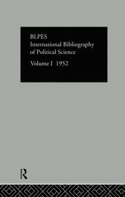 Intl Biblio Pol Sc 1952 Vol 1 1