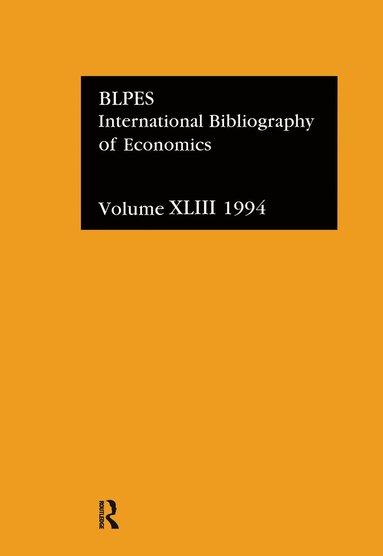 bokomslag IBSS: Economics: 1994 Vol 43