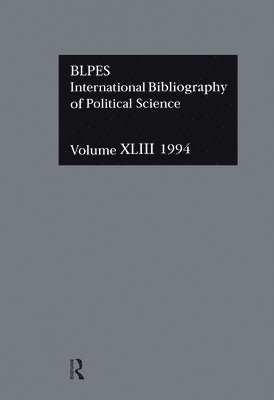 IBSS: Political Science: 1994 Vol 43 1