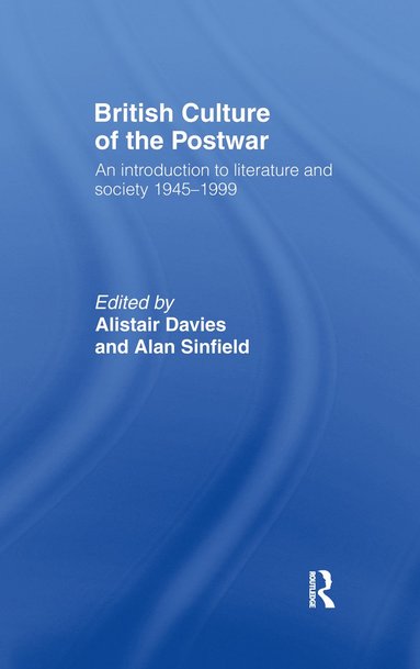 bokomslag British Culture of the Post-War