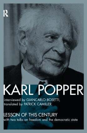 Karl Popper - Lesson of this Century, Häftad
