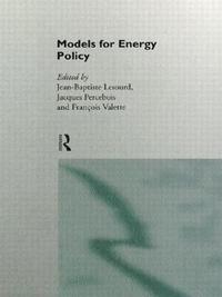 bokomslag Models for Energy Policy