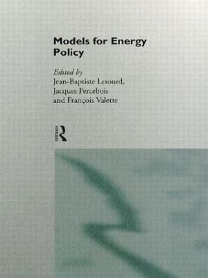 Jean-Baptiste Lesourd, Jacques Percebois, Francois Valette - Models for Energy Policy, Inbunden