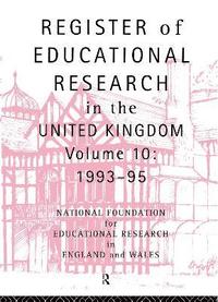 bokomslag Register of Educational Research in the United Kingdom