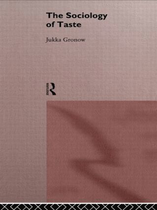 Sociology Of Taste 1