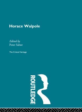 Peter Sabor - Horace Walpole, Inbunden