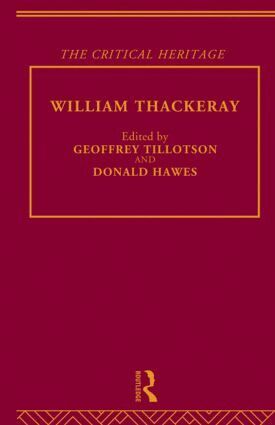 Professor Donald Hawes, Donald Hawes, Geoffrey Tillotson - William Thackeray, Inbunden