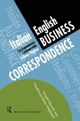 bokomslag Italian/English Business Correspondence