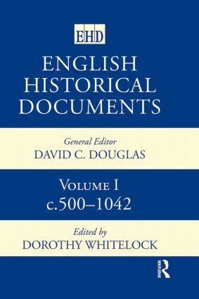 D Whitelock - English Historical Documents 500-1041, Inbunden