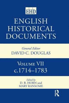 English Historical Documents