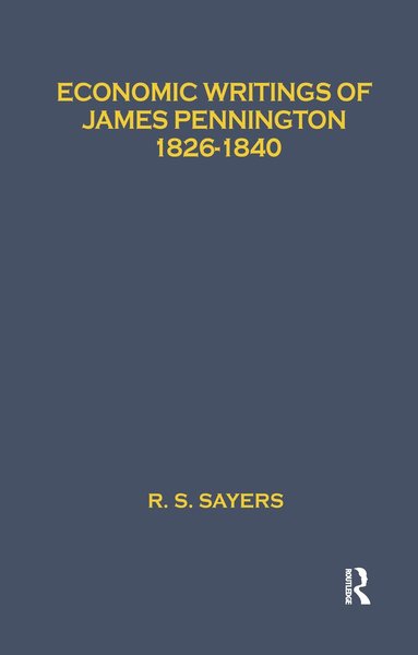 bokomslag Economic Writings of James Pennington