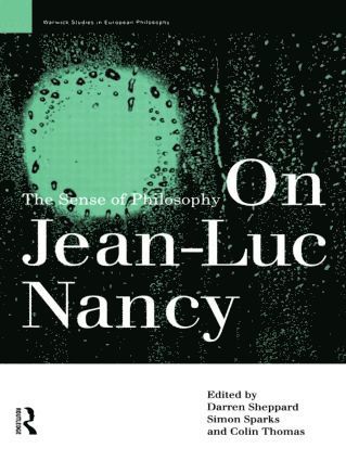 bokomslag On Jean-Luc Nancy